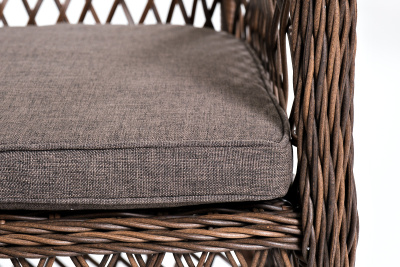 "Асти" лаунж-зона из искусственного ротанга на 4 персоны, цвет коричневый