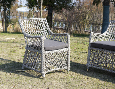 "Латте" плетеное кресло из искусственного ротанга, цвет бежевый