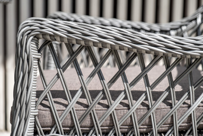 "Латте" плетеное кресло из искусственного ротанга, цвет графит