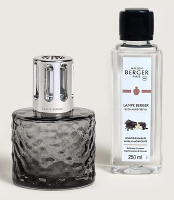 Набор лампа Берже Мираж серая с ароматом Ванильное великолепие 250мл
